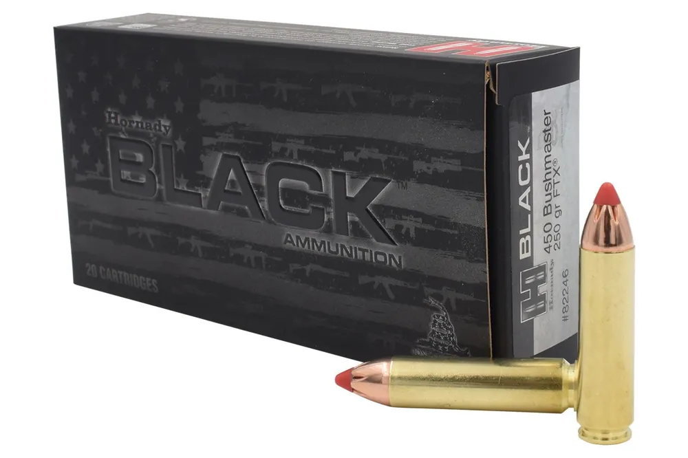 Fresh Stock Hornady - Black 450 Bushmaster 250gr FTX 20rds