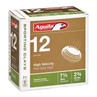AGUILA 12ga 2.75 HV Sport 1325fps1-1/8oz 7.5 250/cs Free Returns