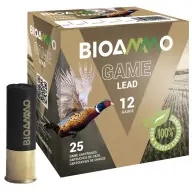 BIOAMMO 12ga 1-1/4oz 4 2-3/4 1250fps 25/bx 10/cs Genuine