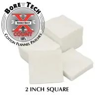 BORE TECH COTTON PATCHES 2" SQUARE 1000/BAG Hot Picks