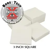 BORE TECH COTTON PATCHES 3" SQUARE 500/BAG Deal