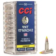 CCI AMMO 17 MACH II 17gr SPEER VNT 50/bx 100/cs Crafted