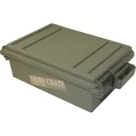 Hot Deal MTM AMMO CRATE FLAT ARMY GREEN IN 17.2"x10.7"x5.5"