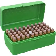 Authentic MTM RIFLE FLIP-TOP 50rd WSM/3855/4570 GREEN 24/CS