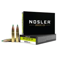 Holiday Sale NOSLER AMMO 300 BLACKOUT 125gr Bal-Tip 20/bx 20/cs