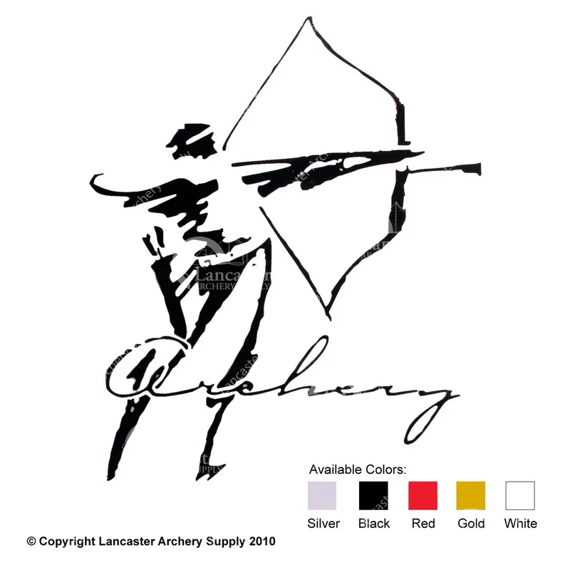 Towne Hall Archery Decals - Small Recurve Archer Best Choice