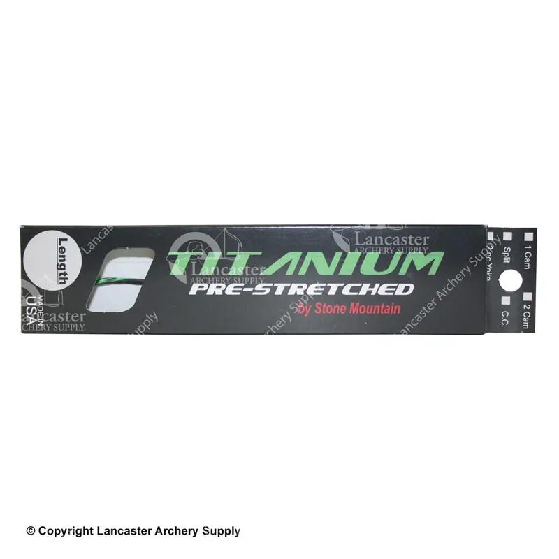 Stone Mountain Titanium 2 Cam String Don't Miss Out