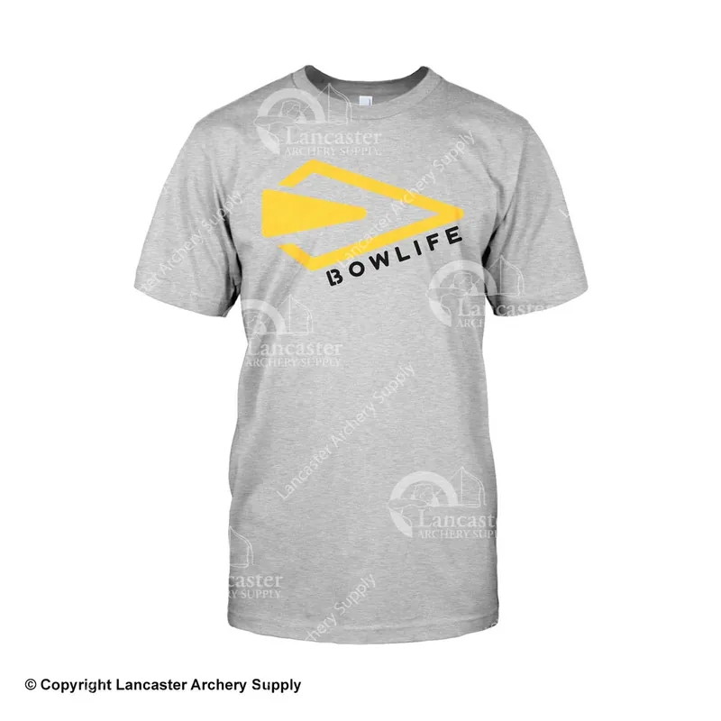 Bow Life Men‘s Broadhead Logo Gray Short Sleeve T-Shirt Exclusive Offer