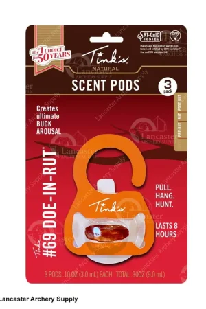 Holiday Sale Tink‘s 69 Doe-In-Rut Scent Pods (3 Pack)