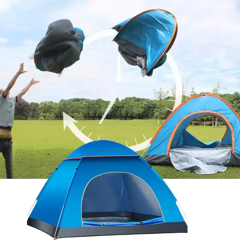 Buy Direct 2 Person Instant Pop Up Lightweight Camping Tent, Outdoor Easy Set Up Automatic Family Travel Tent,Portable Backpacking Ultralight Waterproof Windproof Anti-UV Sun Shelter Tent…