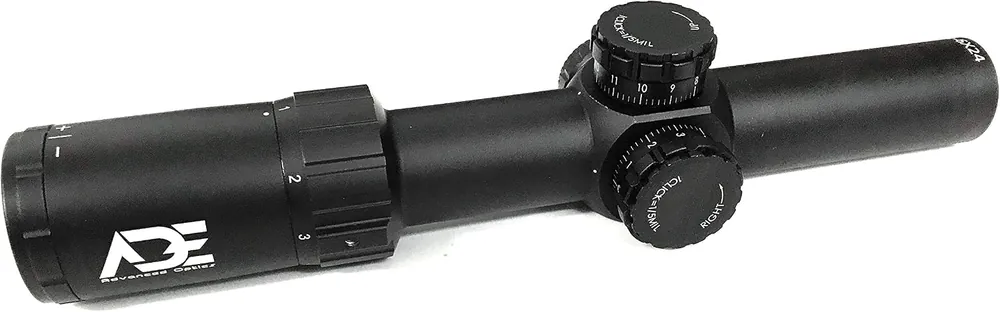Ade Advanced Optics 1-6 x 24mm Tactical Rifle Scope Green/Red Illuminated Etched Glass Mil Dash Reticle Deal