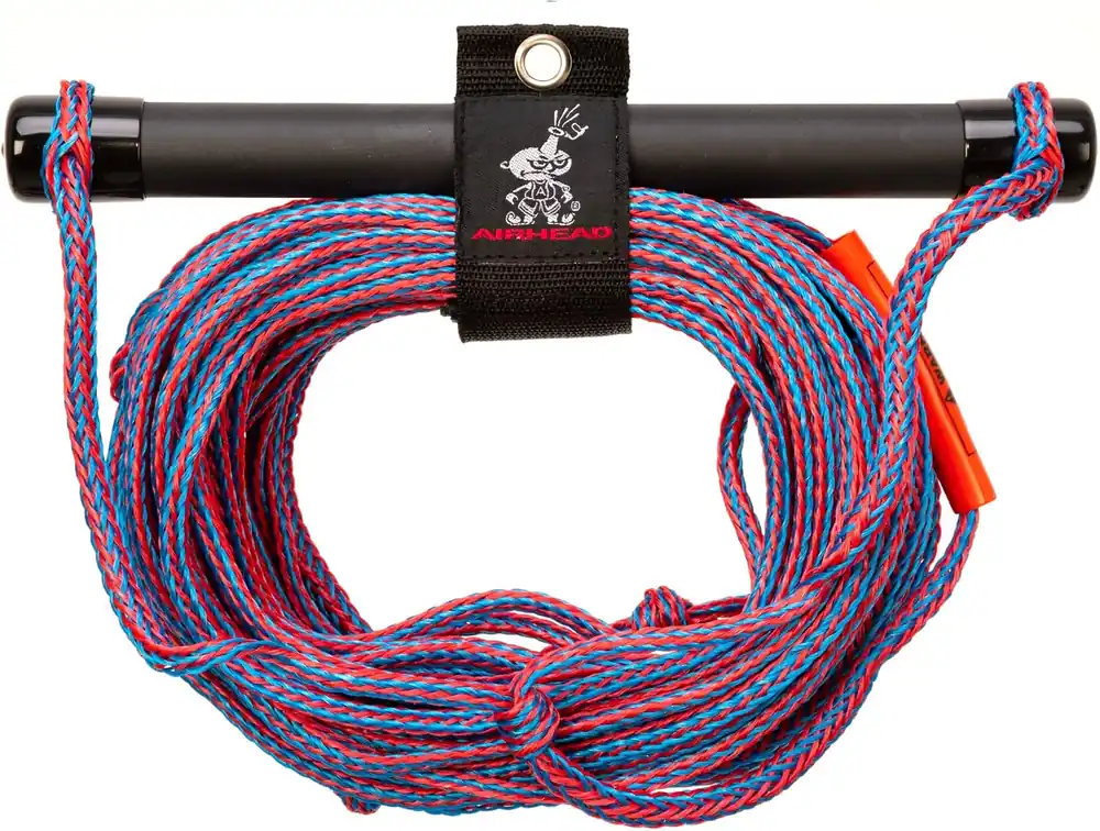 Hot Picks Airhead Water Ski Rope with Rubber Handle, 1 Section, 75-Feet